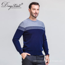 Winter Man Computer Knitted Stitching Color Sweater cashmere From China Factory